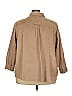 Catherines 100% Polyester Solid Tan 3/4 Sleeve Blouse Size 3X (petite) - photo 2