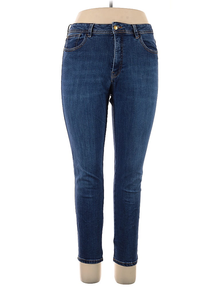 Sézane Solid Blue Jeans Size 35 waist - photo 1