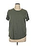 Terra & Sky Solid Green Short Sleeve T-Shirt Size 0X - photo 1