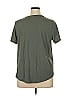 Terra & Sky Solid Green Short Sleeve T-Shirt Size 0X - photo 2