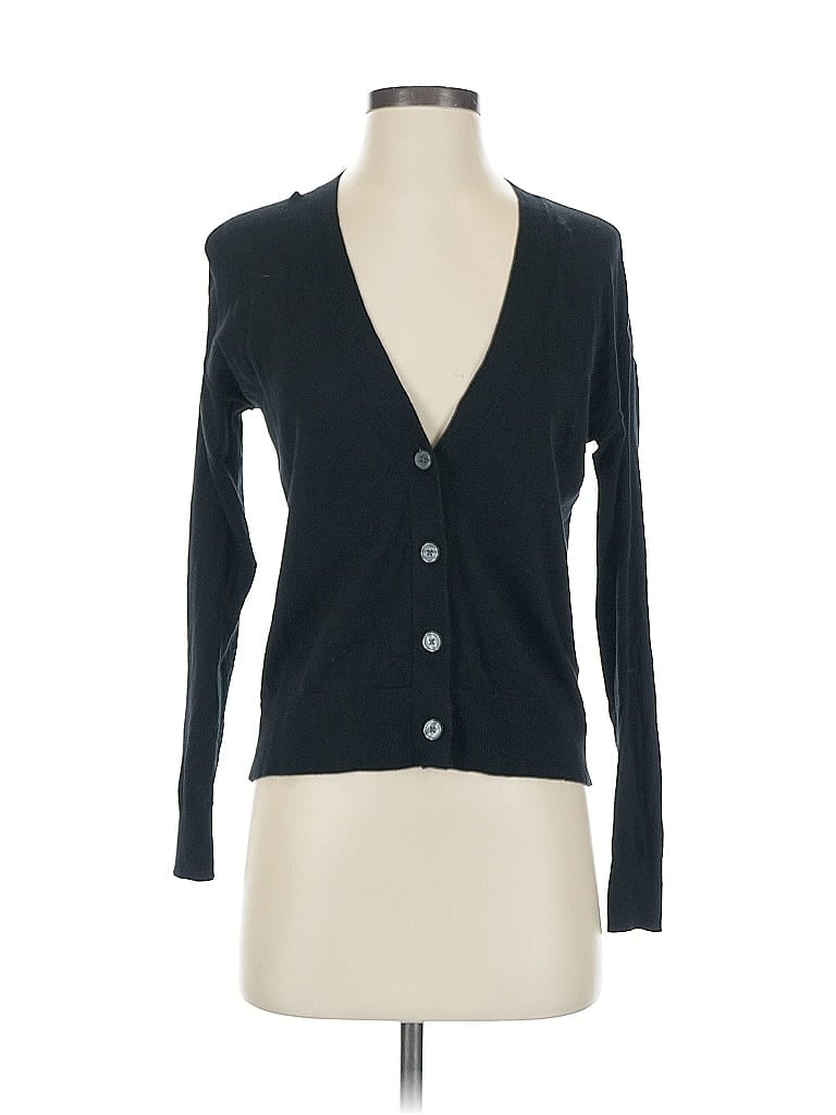 Pre-owned Banana Republic Factory Store Cardigan Sweater In Black