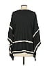 August Silk Stripes Black Poncho Size S - photo 2