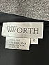 Worth 100% Silk Solid Black Silk Skirt Size 8 - photo 3
