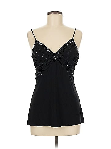 New Look Black Sparkly Embellished Tank Top (view 1)