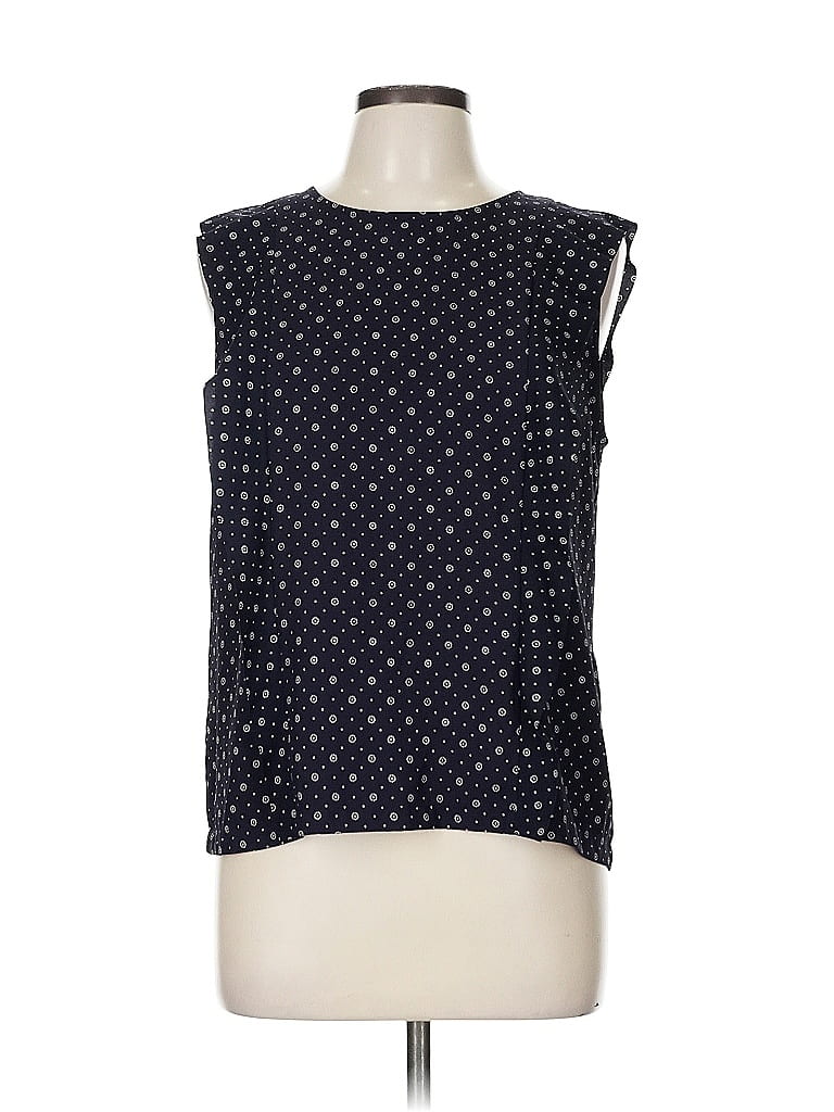 Ann Taylor 100% Polyester Blue Sleeveless T-Shirt Size M - photo 1