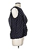 Ann Taylor 100% Polyester Blue Sleeveless T-Shirt Size M - photo 4