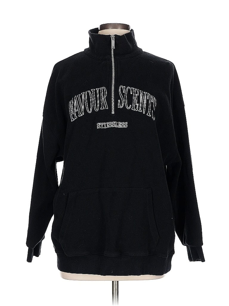 Pre-owned Assorted Brands Pullover Hoodie In Black