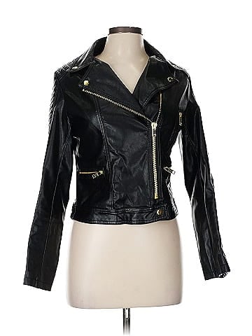 GRAFFITI Faux Leather Jacket (view 1)