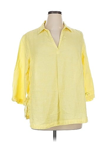 Isaac Mizrahi 3/4 Sleeve Button-Down Shirt (view 1)