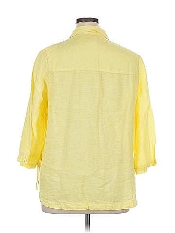 Isaac Mizrahi 3/4 Sleeve Button-Down Shirt (view 2)