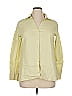 Talbots Yellow 3/4 Sleeve Button-Down Shirt Size 14 - photo 1