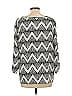 Peach Love Cream California 100% Polyester Chevron-herringbone Silver 3/4 Sleeve Blouse Size L - photo 2