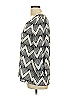 Peach Love Cream California 100% Polyester Chevron-herringbone Silver 3/4 Sleeve Blouse Size L - photo 4