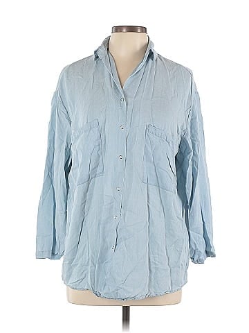 Assorted Brands 3/4 Sleeve Button-Down Shirt (view 1)