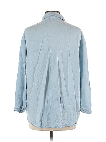 Assorted Brands 3/4 Sleeve Button-Down Shirt (view 2)