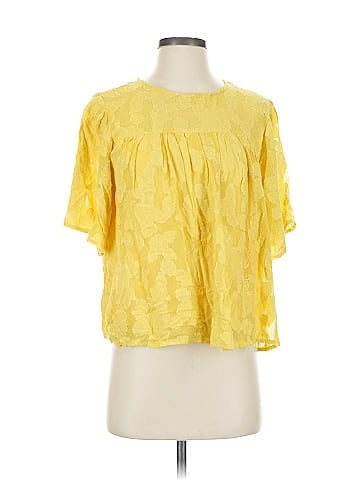 En Creme Short Sleeve Blouse (view 1)