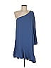 Everly 100% Polyester Solid Blue Cocktail Dress Size M - photo 1