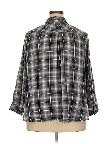 Catherines 3/4 Sleeve Button-Down Shirt (view 2)