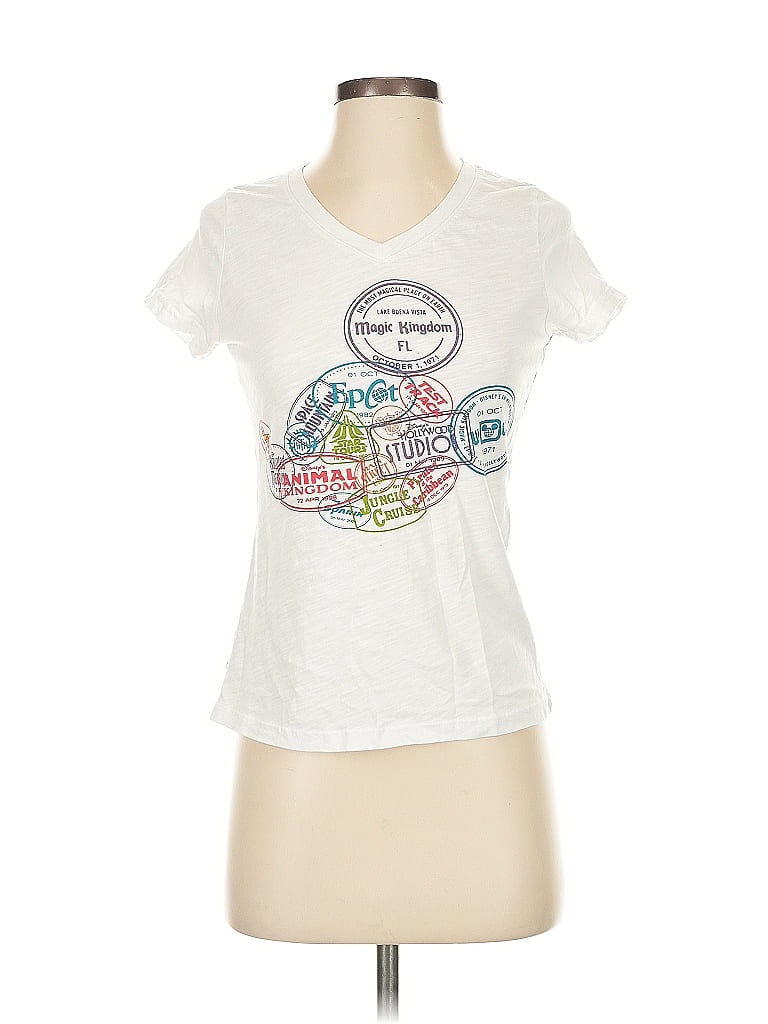 Disney Parks White Short Sleeve T-Shirt Size XS - photo 1