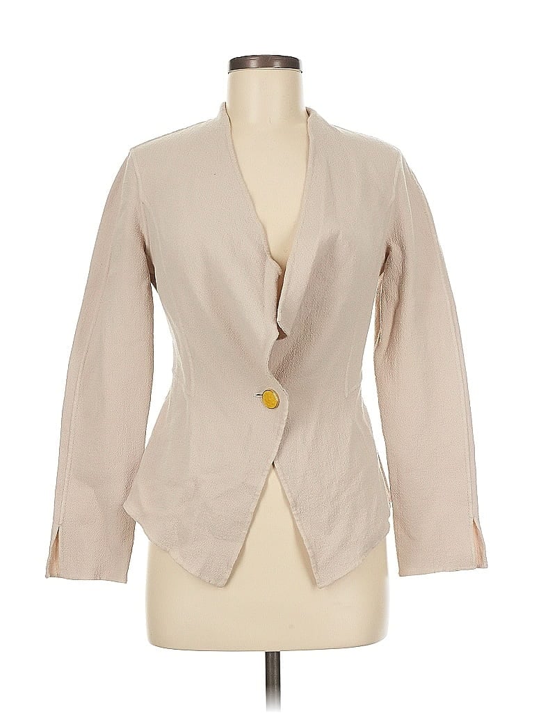 St. John 100% Wool Tan Wool Cardigan Size 6 - photo 1