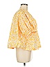 Sundry Yellow 3/4 Sleeve Blouse Size M - photo 4