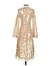 Jonathan Simkhai 100% Nylon Gold Cocktail Dress Size 2 - photo 2