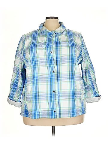 Isaac Mizrahi LIVE! 3/4 Sleeve Button-Down Shirt (view 1)