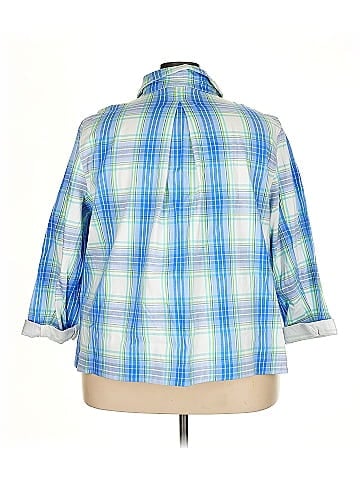 Isaac Mizrahi LIVE! 3/4 Sleeve Button-Down Shirt (view 2)