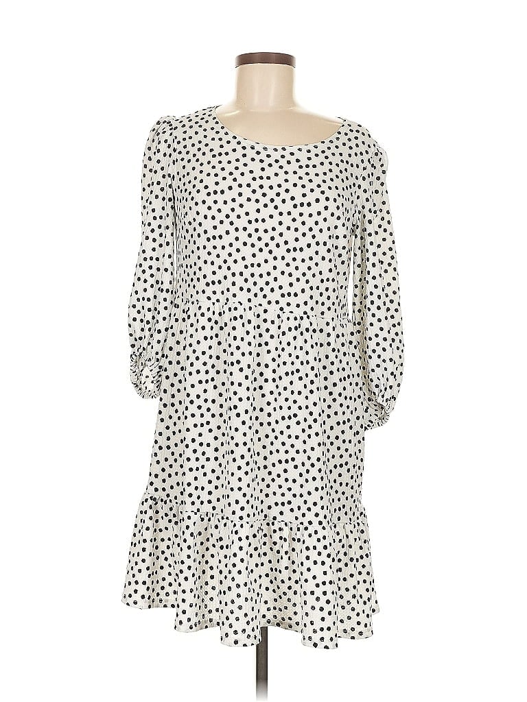 Pre-owned Studio One Casual Dress In White