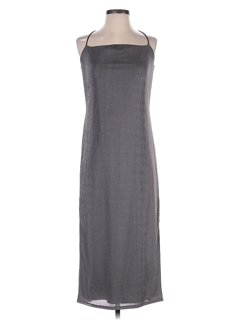 Pre-owned Michael Costello X Revolve Casual Dress In Gray