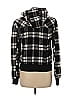 rue21 100% Polyester Plaid Black Cardigan Size L - photo 2