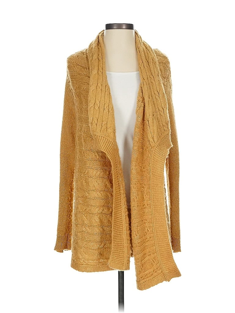 Pre-owned Jones New York Sport Cardigan Sweater In Gold