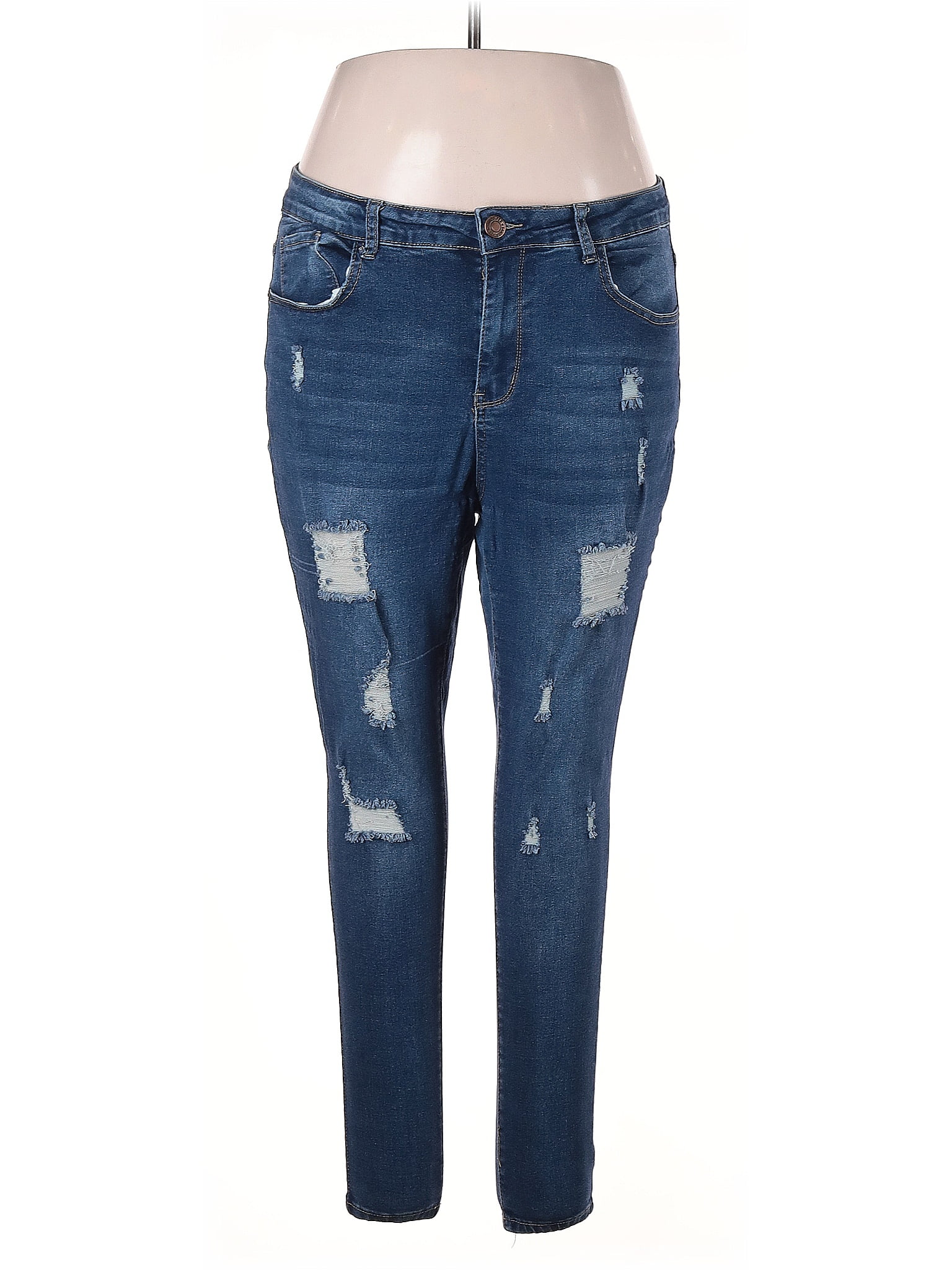 Sandpiper Solid Blue Jeans Size 18