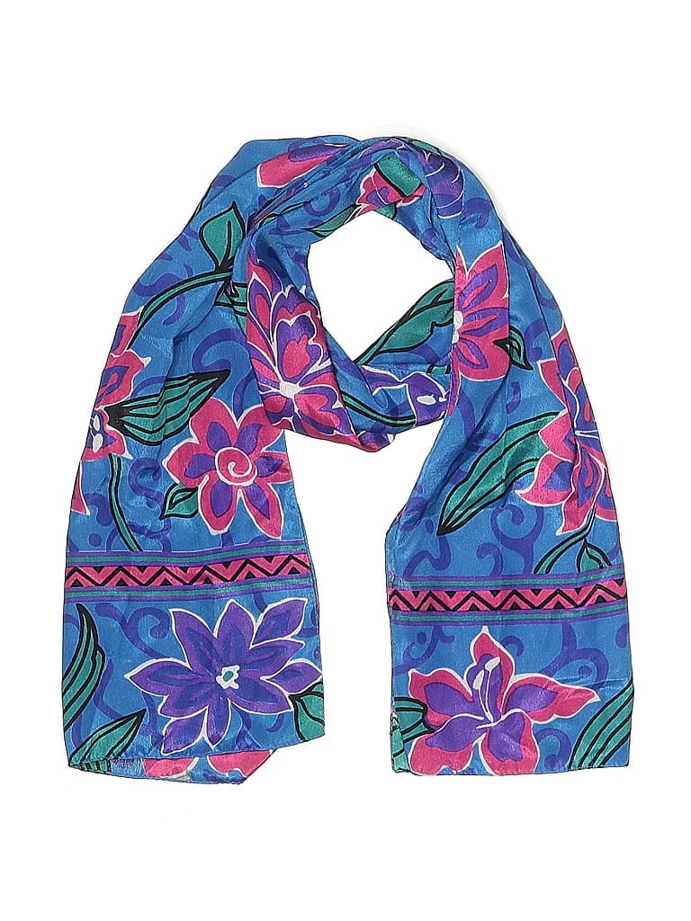 Pre-owned Unbranded Scarf In Blue