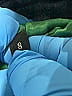 Diesel Blue Faux Fur Jacket Size 8 - photo 7
