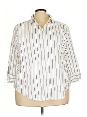 Liz Claiborne Career 3/4 Sleeve Button Down Shirt