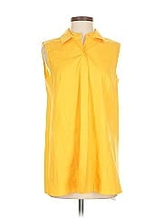 Lafayette 148 New York Sleeveless Button Down Shirt