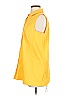 Lafayette 148 New York Yellow Sleeveless Button-Down Shirt Size S - photo 5