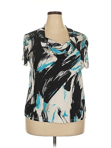 Tahari by ASL Short Sleeve Blouse (view 1)