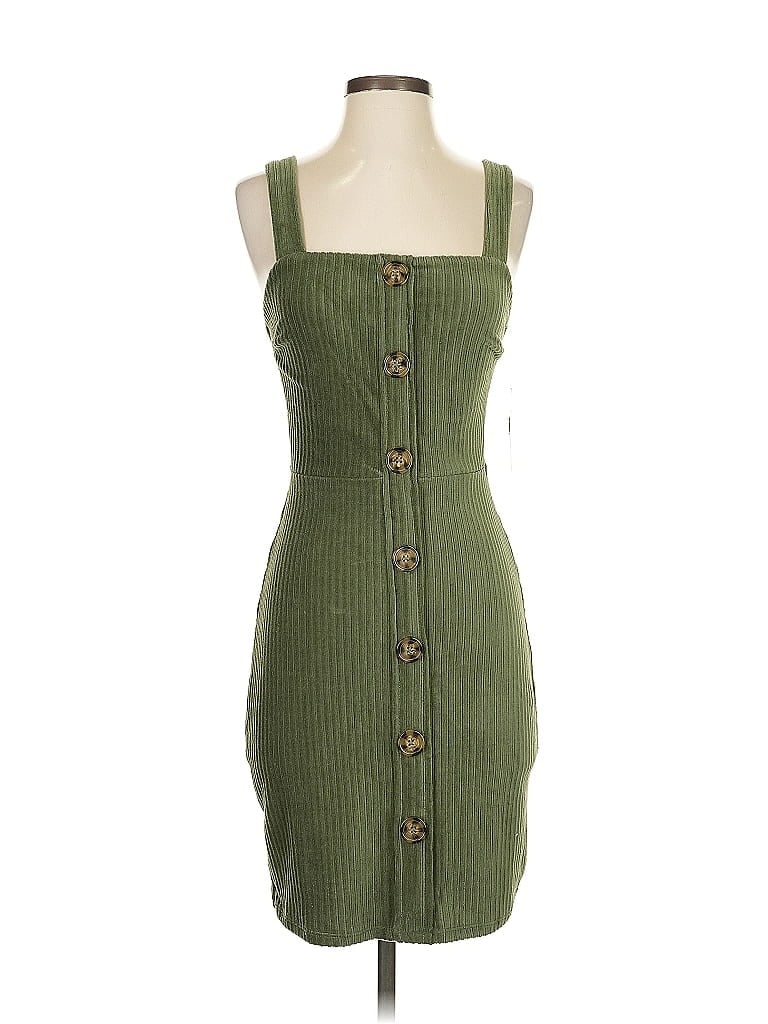 No Boundaries Green Casual Dress Size XS - photo 1