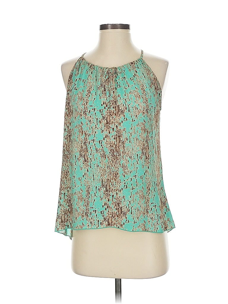 Veronica M. 100% Polyester Teal Sleeveless Blouse Size XS - photo 1