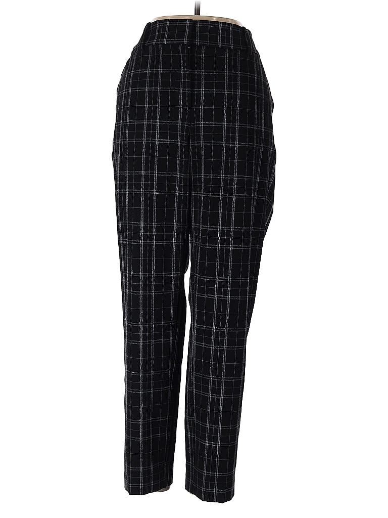 Ann Taylor Factory Plaid Black Dress Pants Size 4 - photo 1