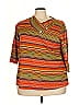 Agnes Orinda Orange 3/4 Sleeve Blouse Size 3X - photo 1