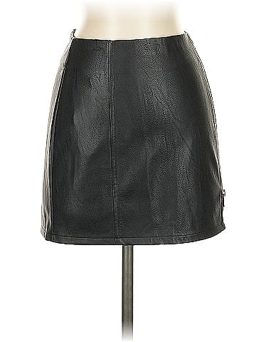 Superdown Faux Leather Skirt (view 1)