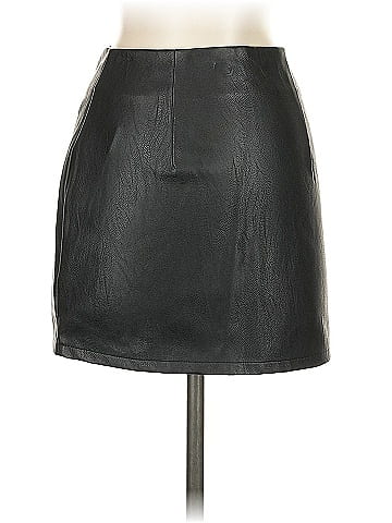 Superdown Faux Leather Skirt (view 2)