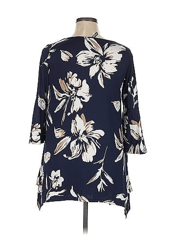 White Mark 3/4 Sleeve Blouse (view 2)