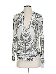 Hale Bob Long Sleeve Silk Top