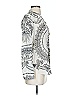 Hale Bob 100% Silk Silver Long Sleeve Silk Top Size XS - photo 4