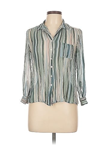 August Silk Long Sleeve Silk Top (view 1)