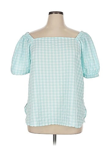 Anne Klein Short Sleeve Blouse (view 1)